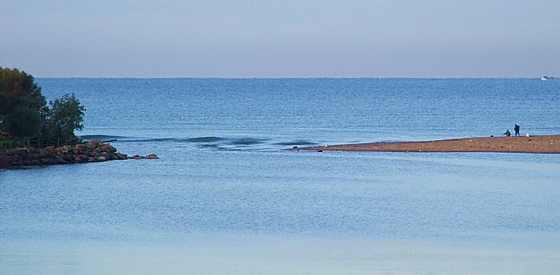 Foce del Sele e condizioni di marea